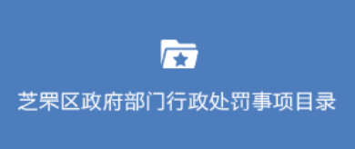 政府部门行政处罚事项目录